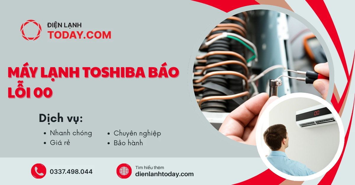 Máy lạnh toshiba báo lỗi 00