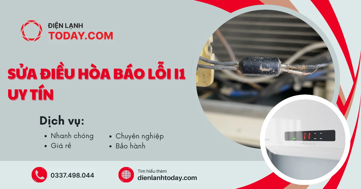 Sửa điều hòa báo lỗi i1 uy tín