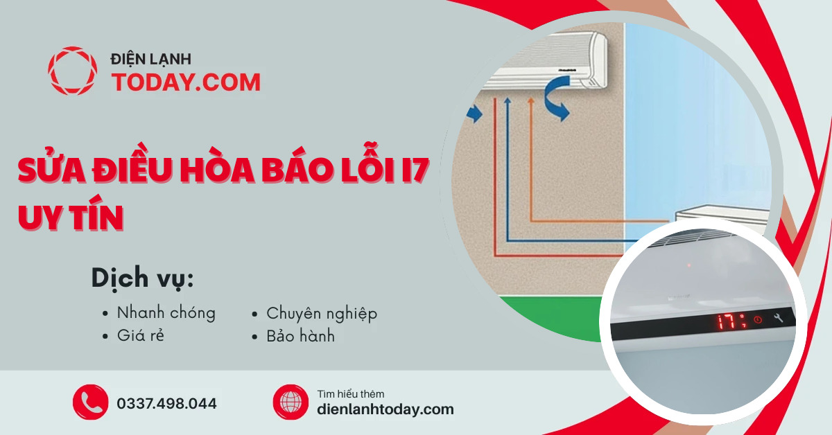 Sửa điều hòa báo lỗi i7 uy tín