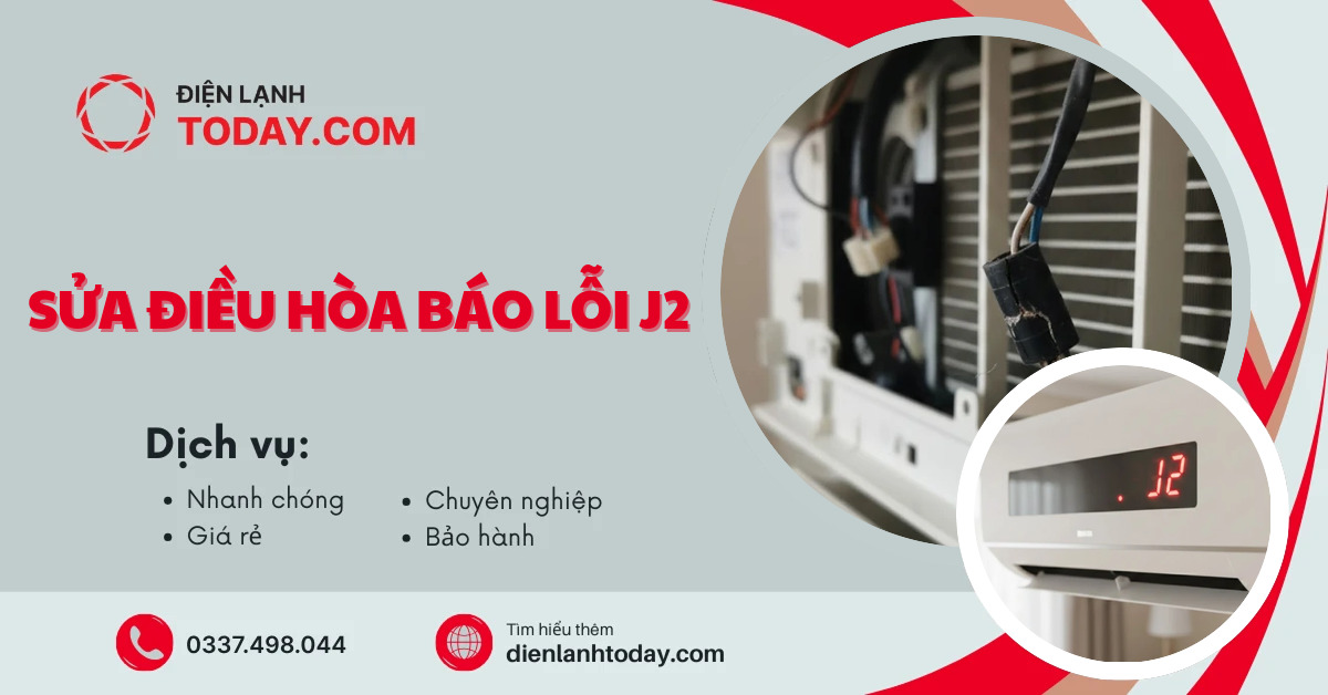 Sửa điều hòa báo lỗi j2