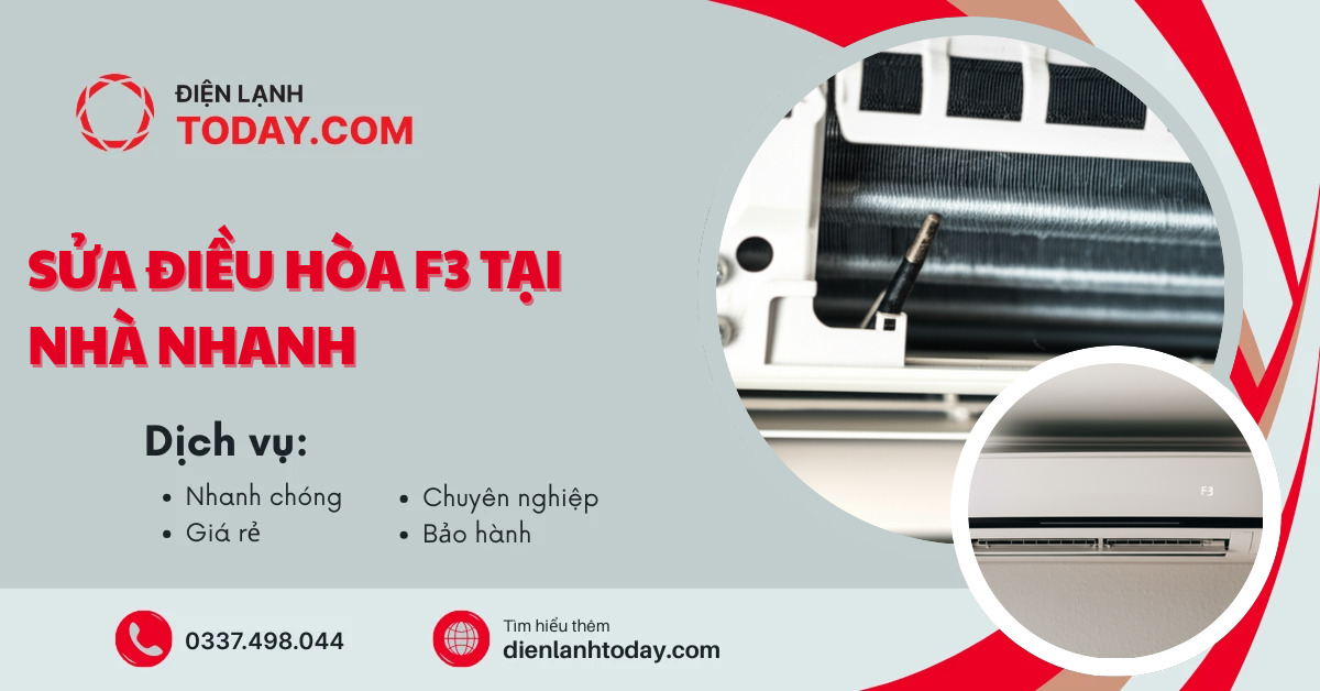 Sửa điều hòa F3 tại nhà nhanh