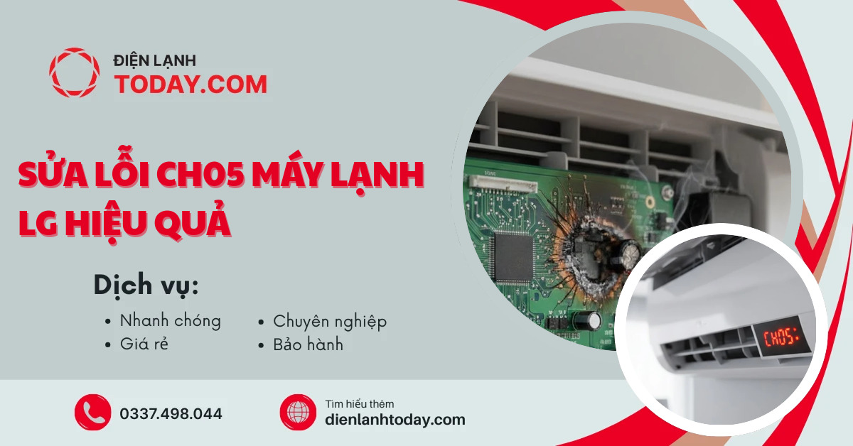Sửa lỗi ch05 máy lạnh LG hiệu quả