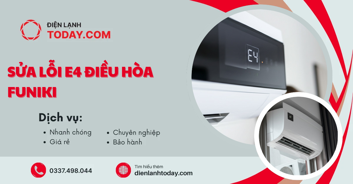 Sửa lỗi E4 điều hòa Funiki