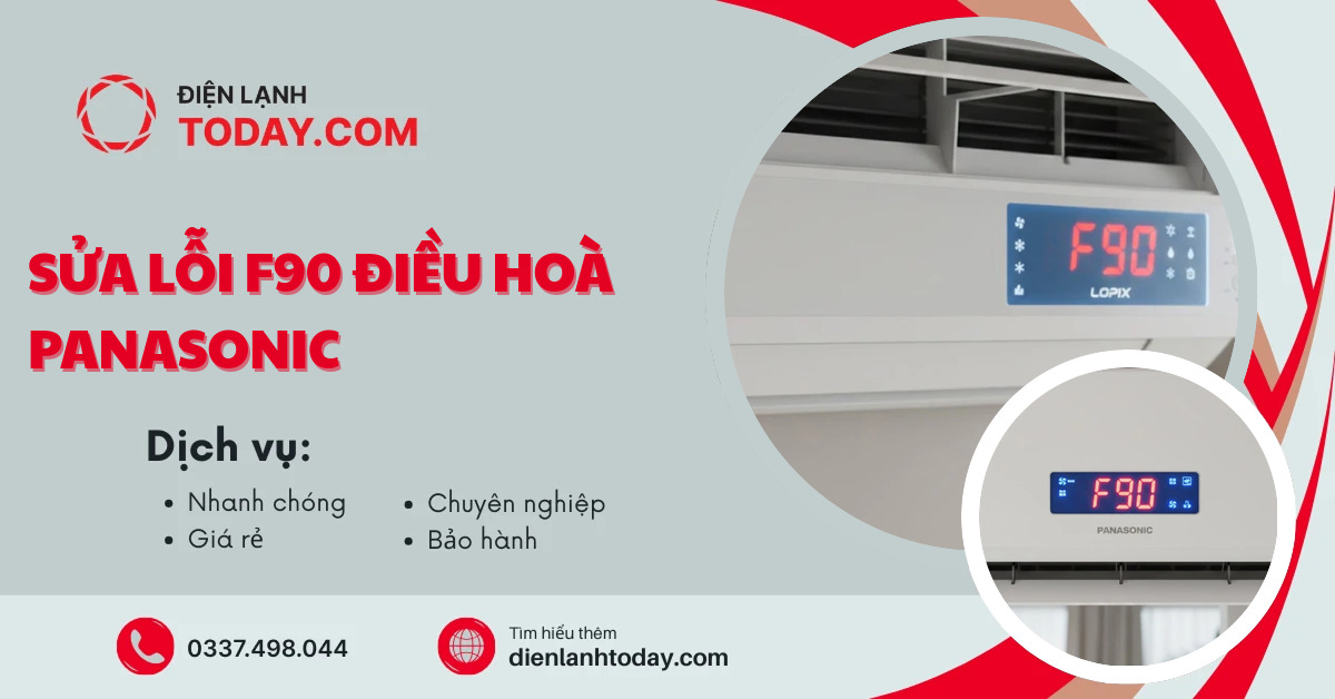 Sửa lỗi F90 điều hoà Panasonic