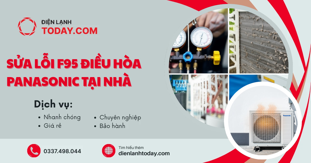 Sửa lỗi F95 điều hòa Panasonic tại nhà
