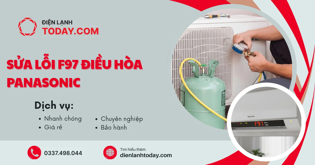 Sửa lỗi f97 điều hòa panasonic