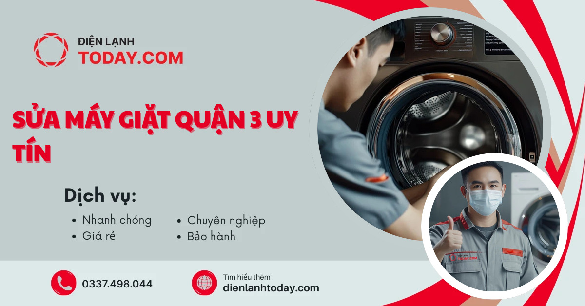 Sửa máy giặt quận 3 uy tín