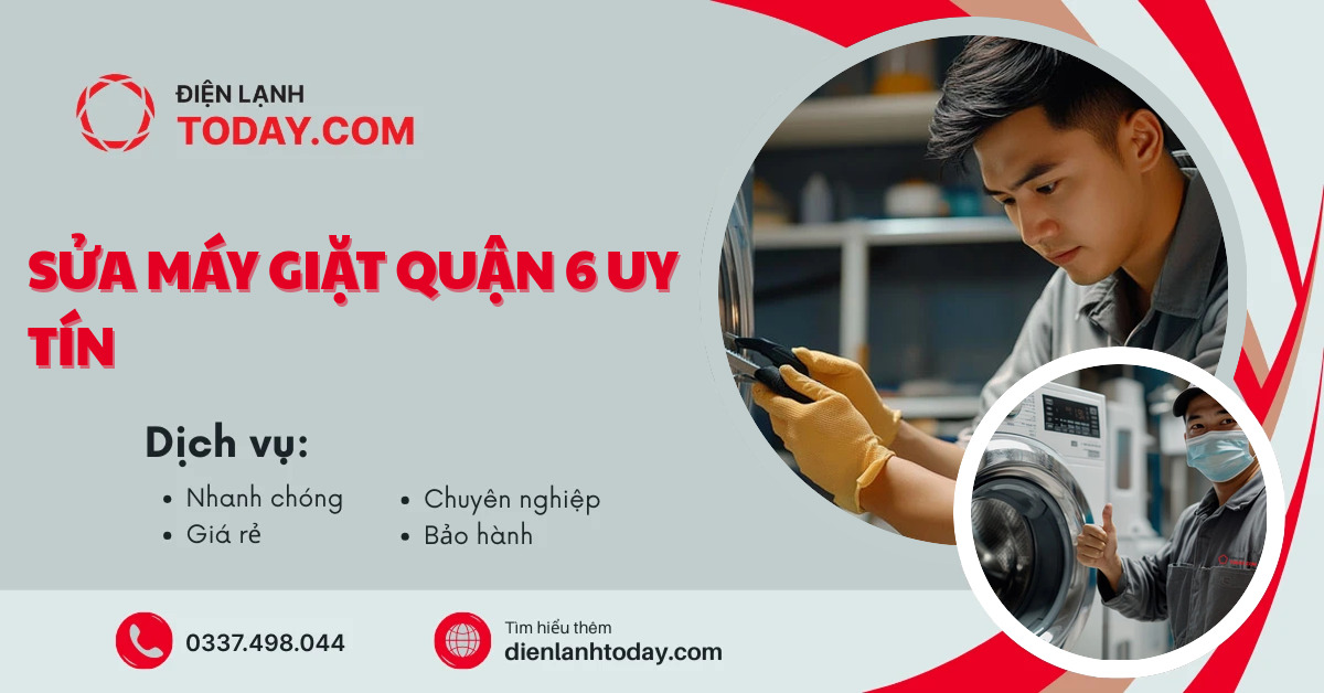 Sửa máy giặt quận 6 uy tín