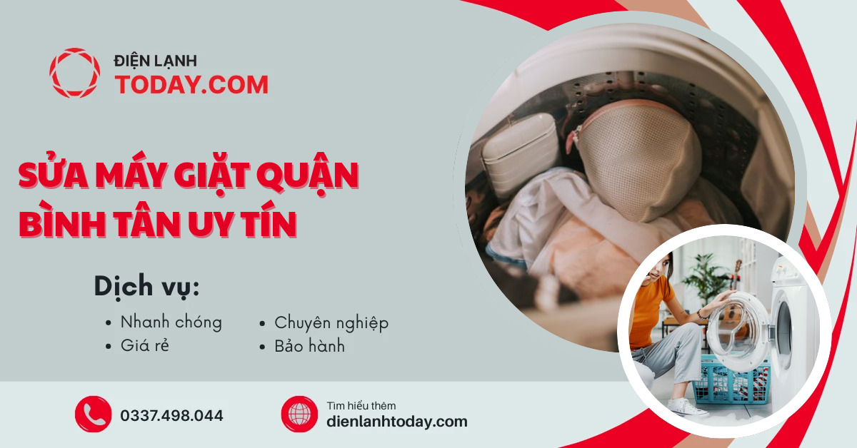 Sửa máy giặt quận Bình Tân Uy Tín