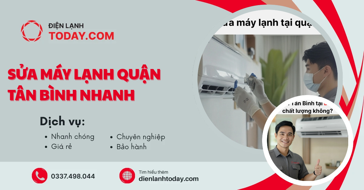 Sửa máy lạnh quận Tân Bình nhanh