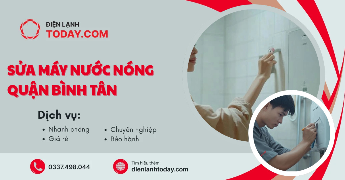 Sửa máy nước nóng quận Bình Tân