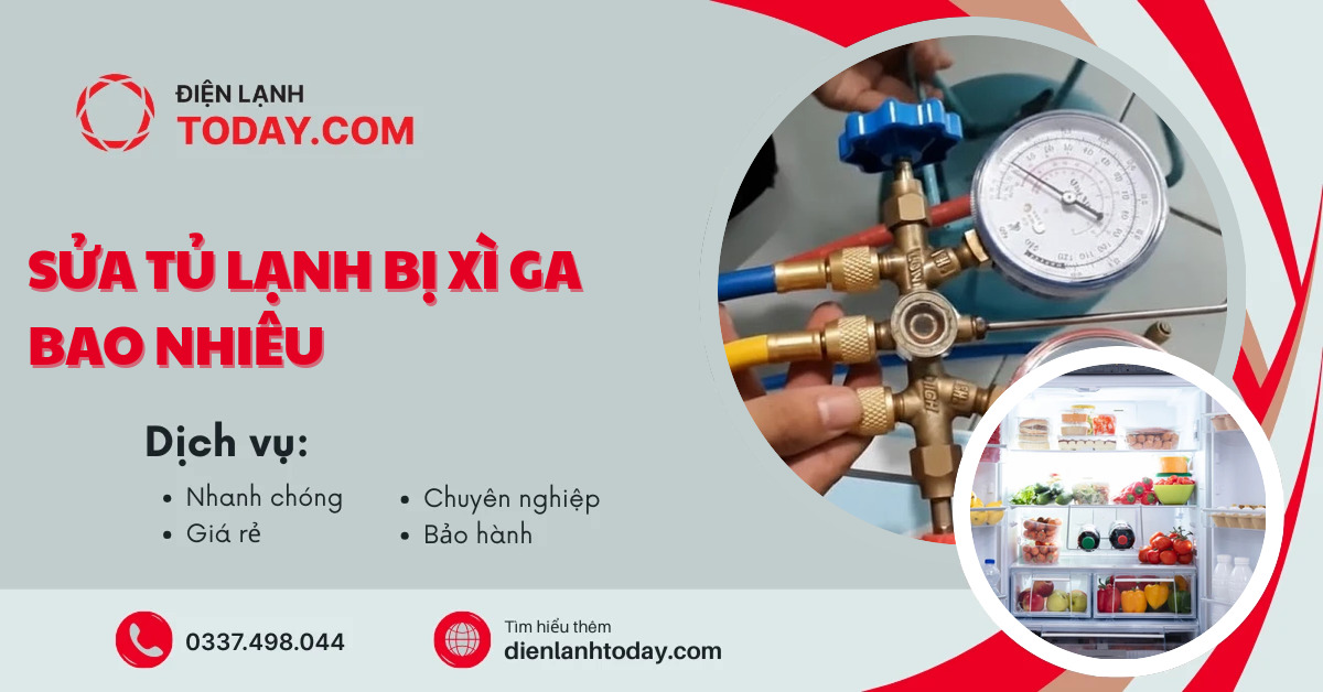 Sửa tủ lạnh bị xì ga bao nhiêu