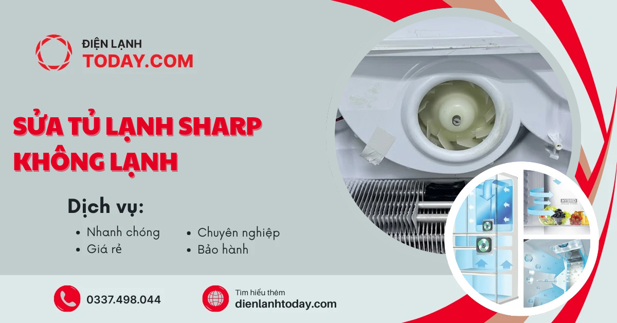 Sửa tủ lạnh Sharp không lạnh