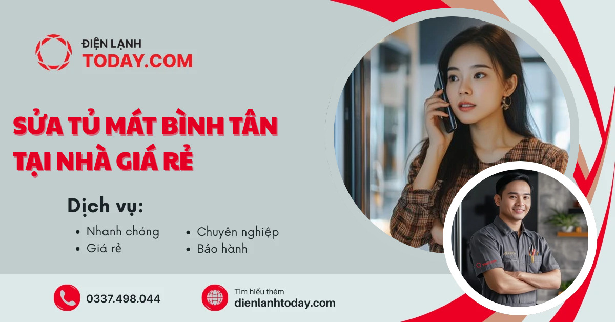 Sửa tủ mát Bình Tân tại nhà giá rẻ