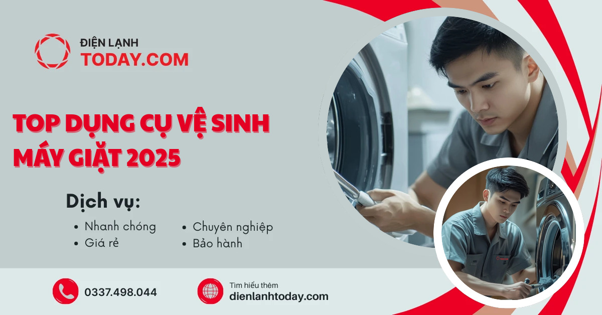 Top dụng cụ vệ sinh máy giặt 2025
