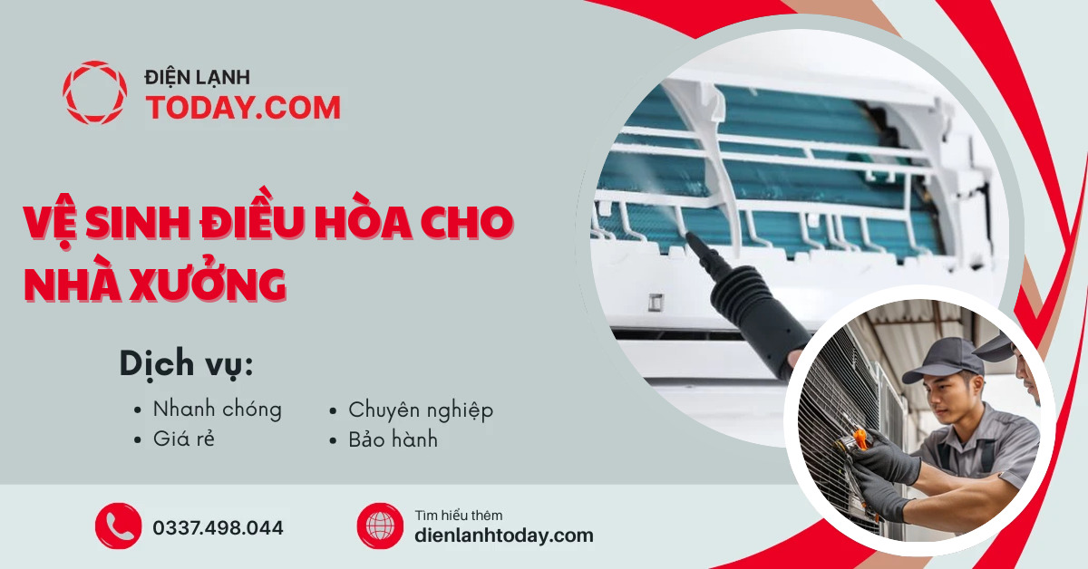 Vệ sinh điều hòa cho nhà xưởng