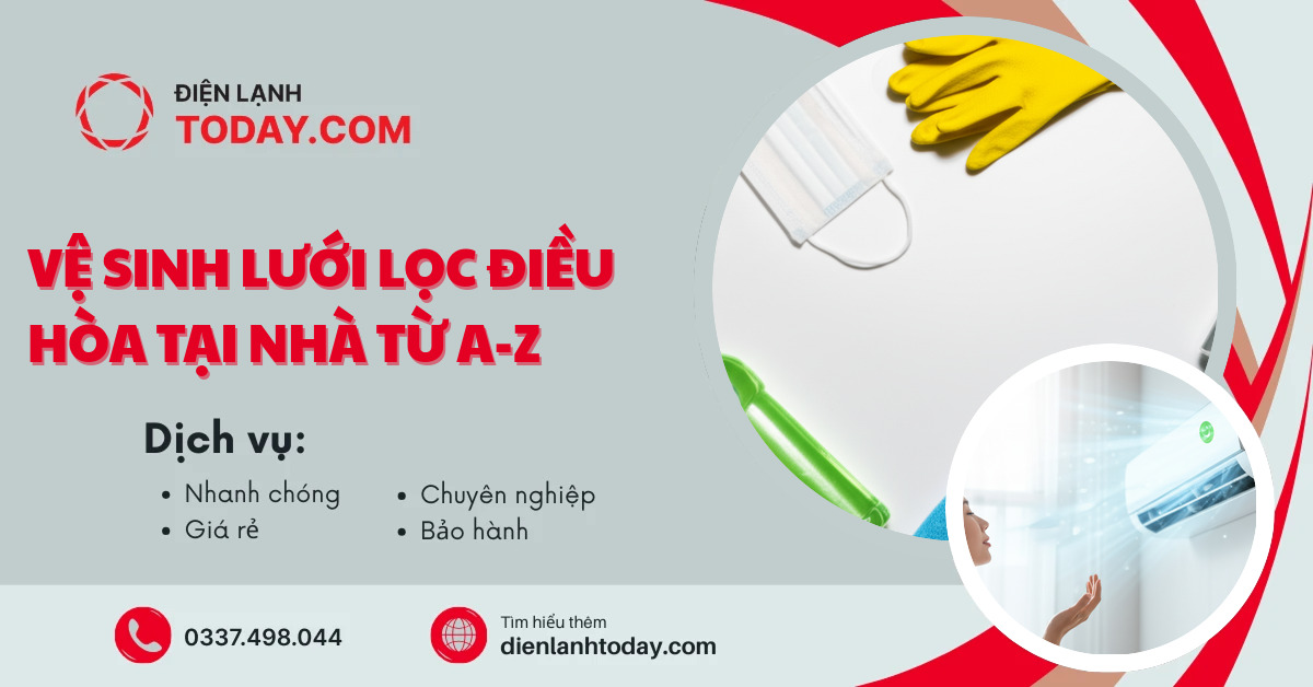 Vệ sinh lưới lọc điều hòa tại nhà từ A-Z