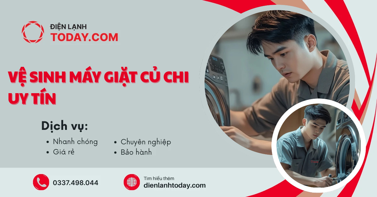 Vệ sinh máy giặt Củ Chi uy tín