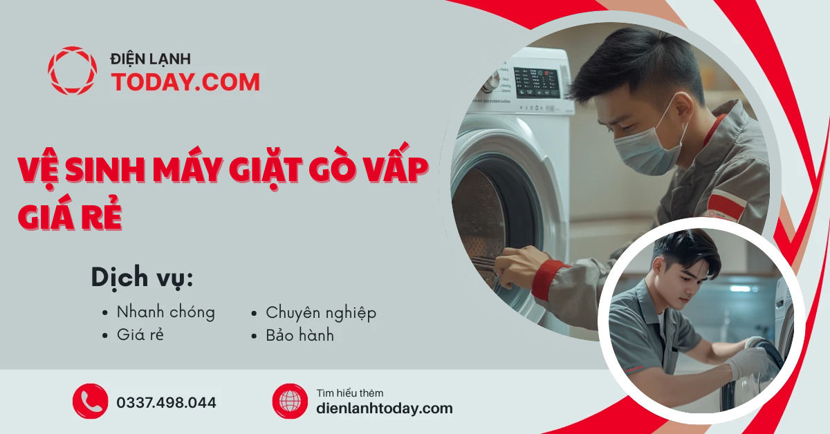 Vệ sinh máy giặt Gò Vấp giá rẻ