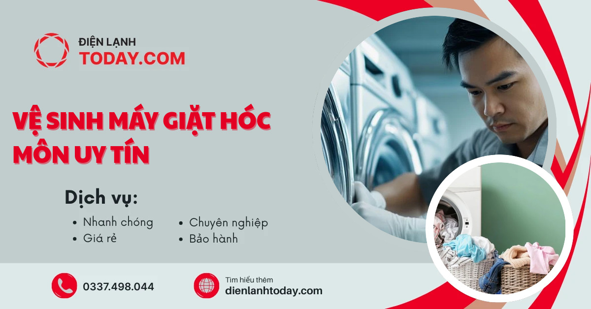 Vệ sinh máy giặt Hóc Môn uy tín