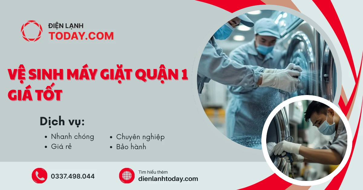 Vệ sinh máy giặt Quận 1 giá tốt