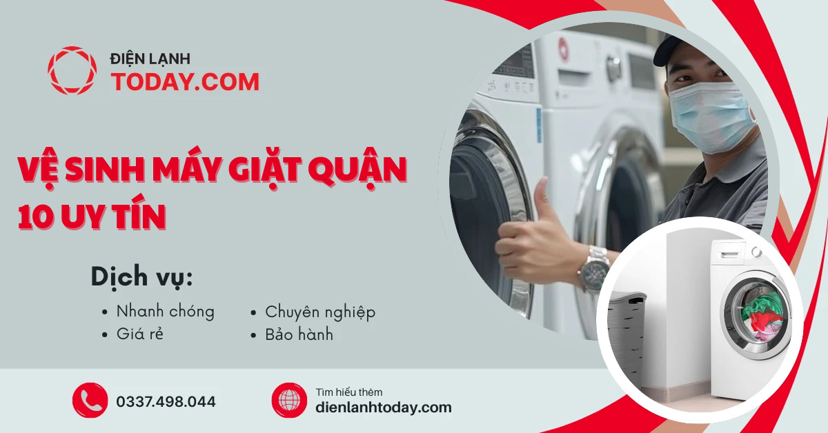 Vệ sinh máy giặt quận 10 uy tín