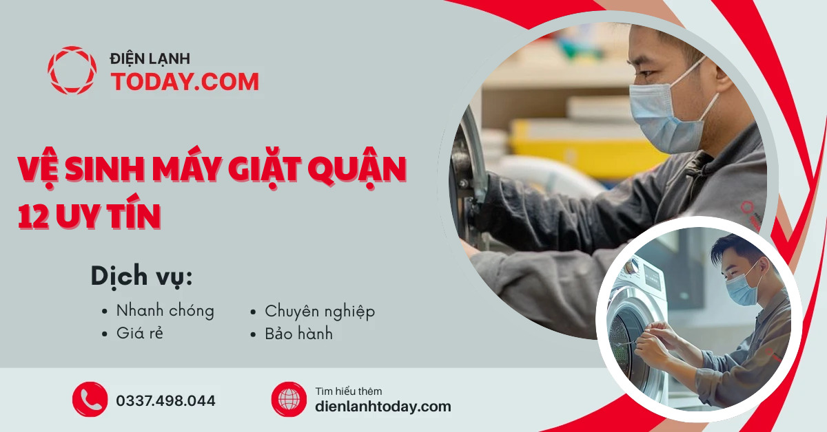 Vệ sinh máy giặt quận 12 uy tín