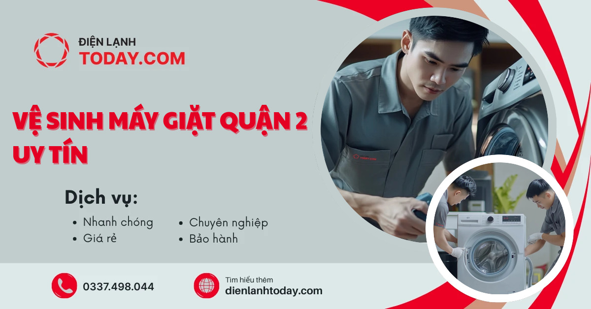 Vệ sinh máy giặt quận 2 uy tín