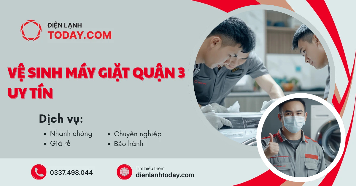 Vệ sinh máy giặt quận 3 uy tín