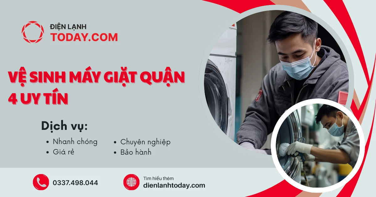 Vệ sinh máy giặt quận 4 uy tín
