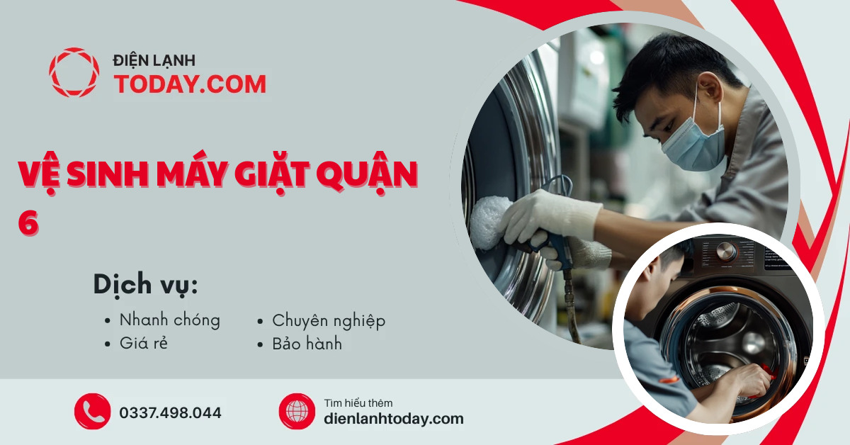 Vệ sinh máy giặt quận 6