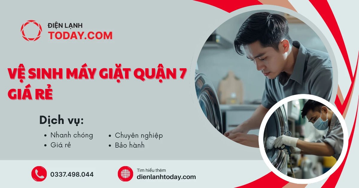 Vệ sinh máy giặt quận 7 giá rẻ