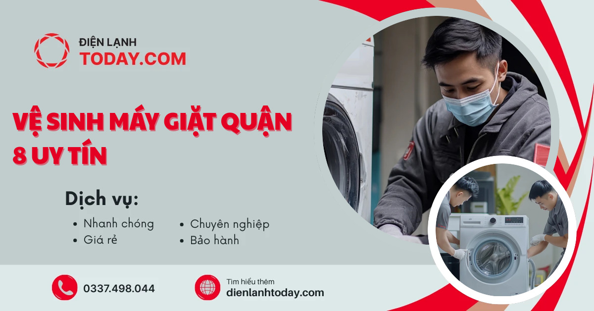 Vệ sinh máy giặt quận 8 uy tín