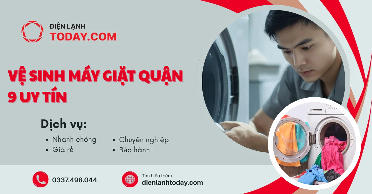 Vệ sinh máy giặt Quận 9 uy tín