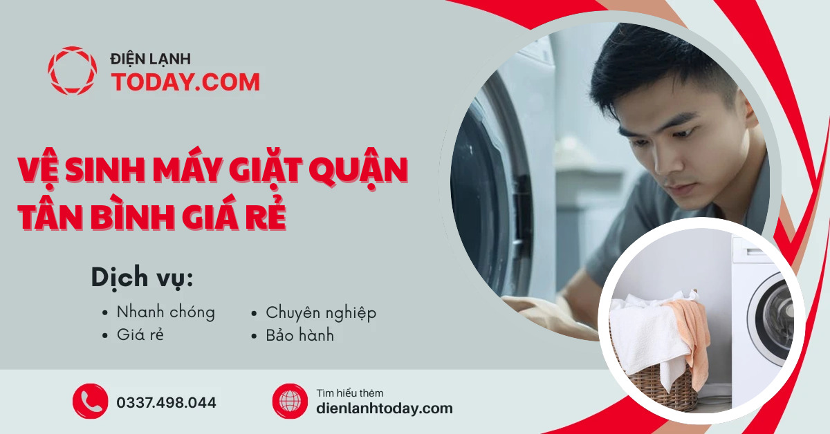 Vệ sinh máy giặt Quận Tân Bình giá rẻ