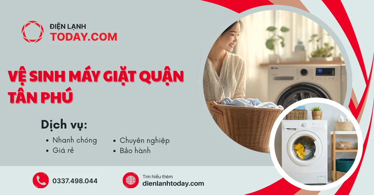 Vệ sinh máy giặt quận tân phú
