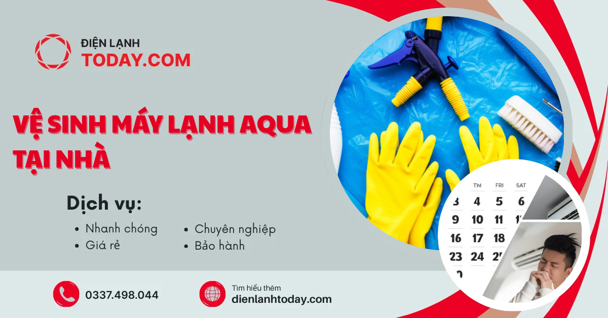 Vệ sinh máy lạnh Aqua tại nhà