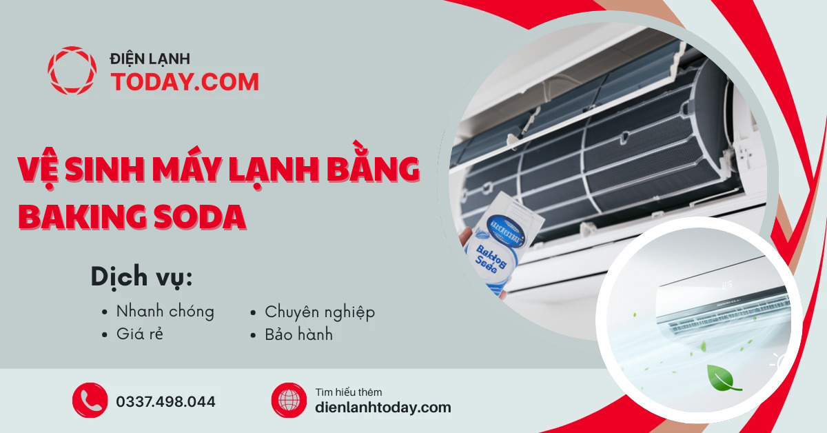 Vệ sinh máy lạnh bằng baking soda