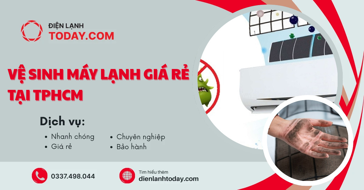 Vệ sinh máy lạnh giá rẻ tại TPHCM