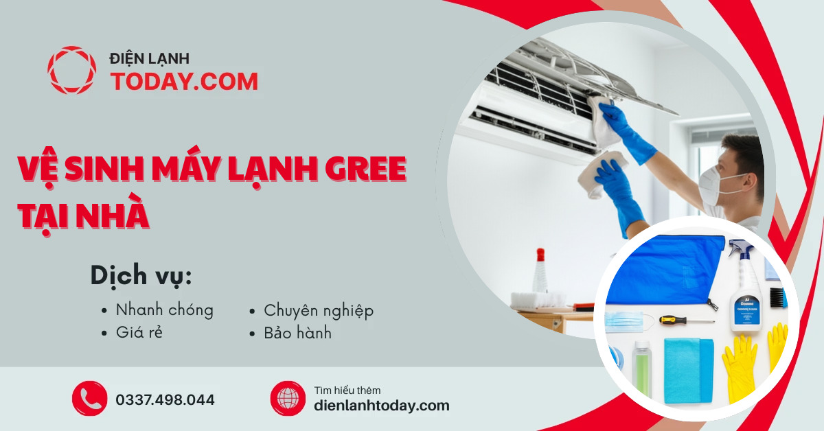 Vệ sinh máy lạnh Gree tại nhà