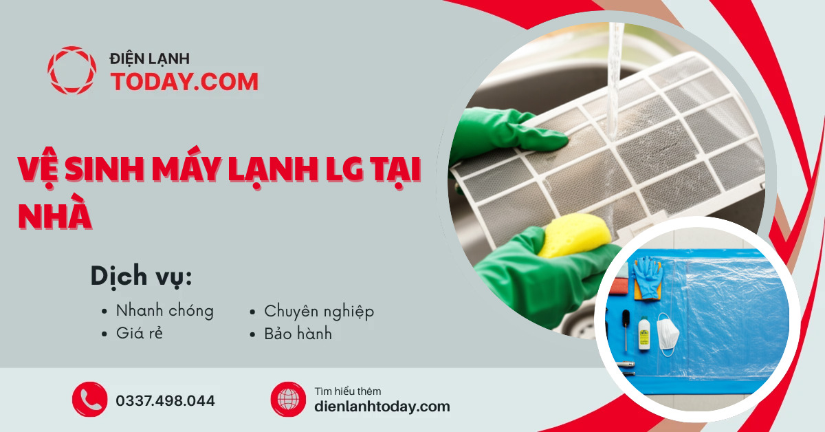 Vệ sinh máy lạnh LG tại nhà
