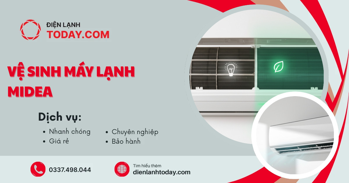 Vệ sinh máy lạnh Midea