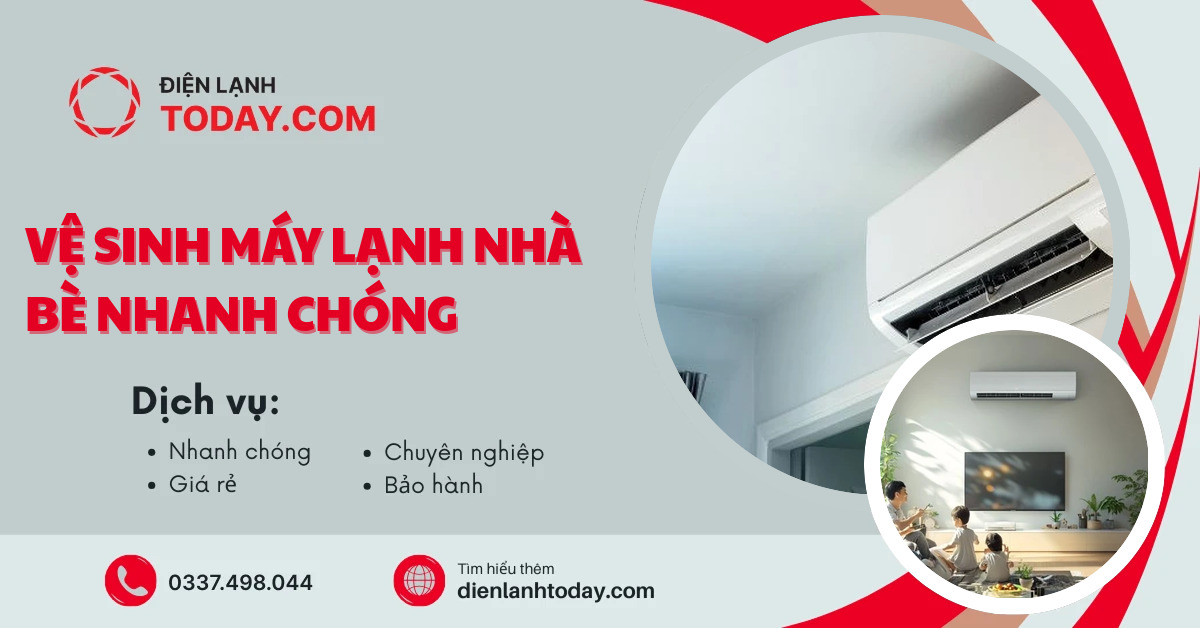 Vệ sinh máy lạnh Nhà Bè nhanh chóng
