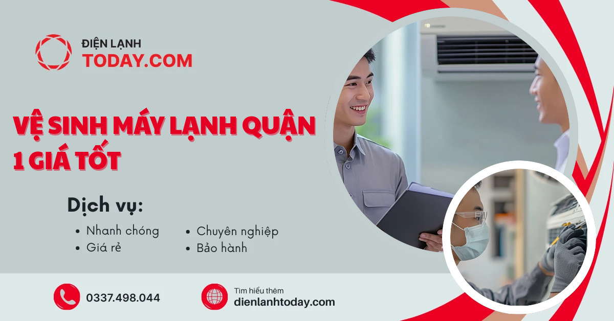 Vệ sinh máy lạnh quận 1 giá tốt