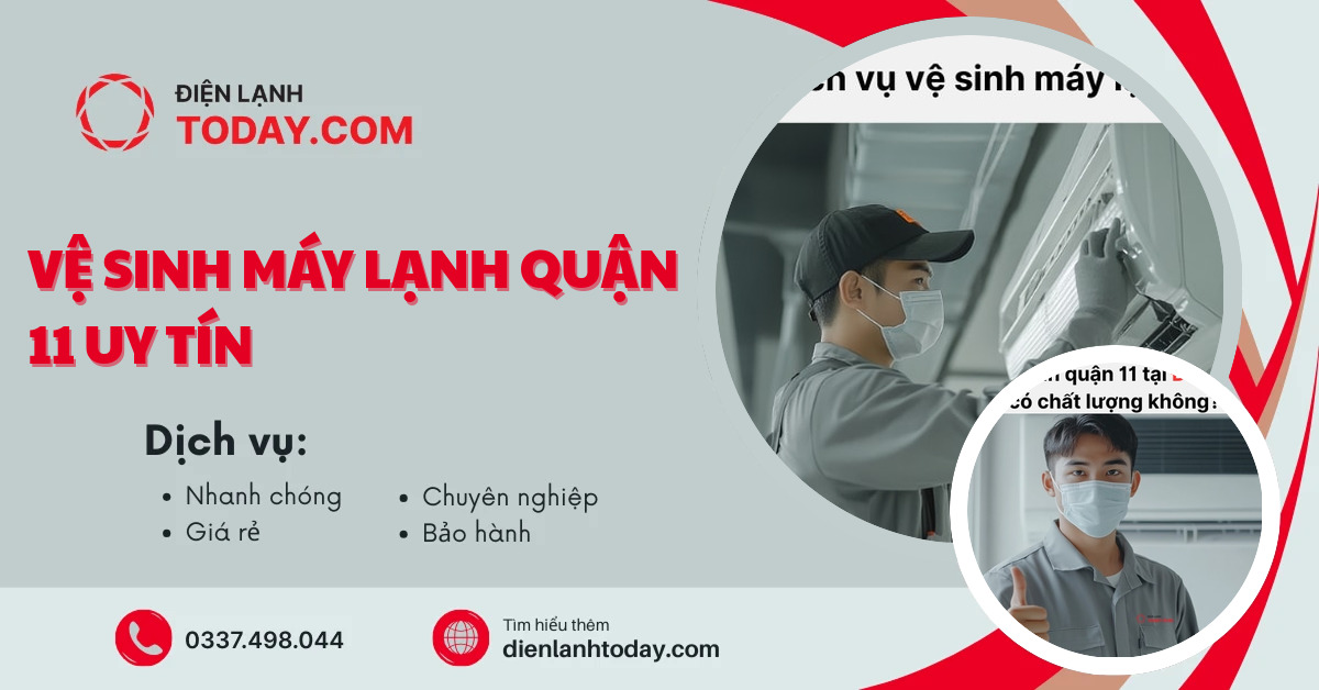 Vệ sinh máy lạnh quận 11 uy tín