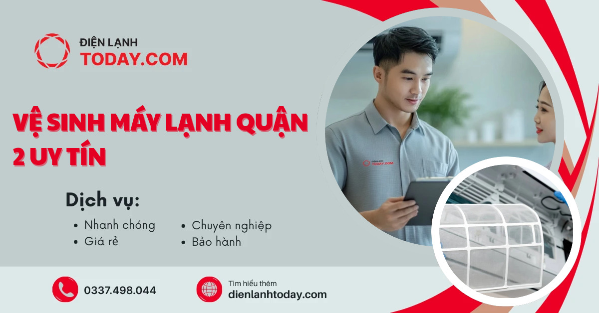 Vệ sinh máy lạnh quận 2 uy tín