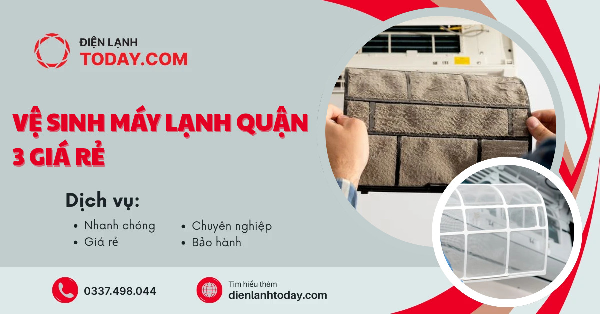 Vệ sinh máy lạnh quận 3 giá rẻ