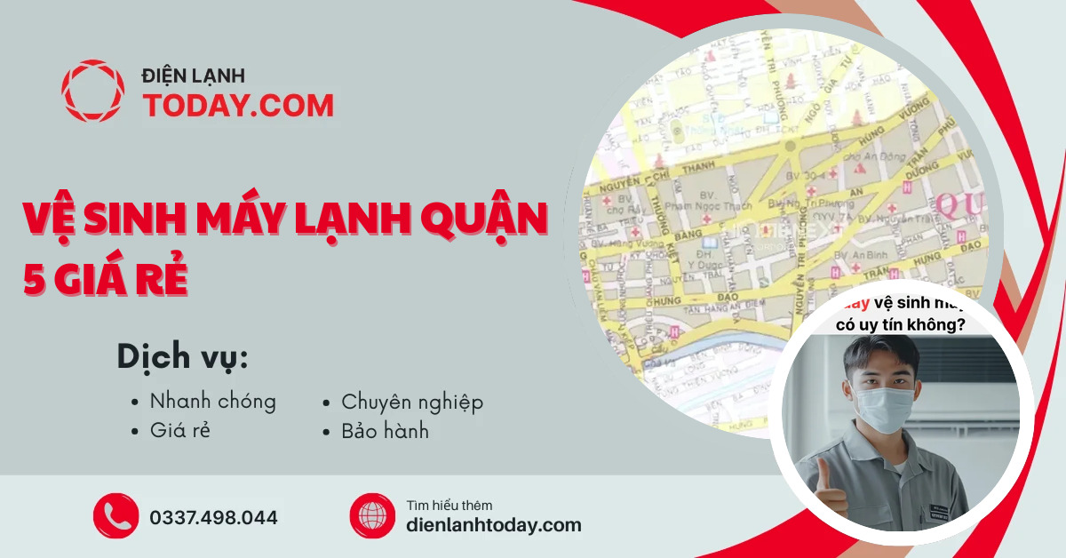 Vệ sinh máy lạnh quận 5 giá rẻ