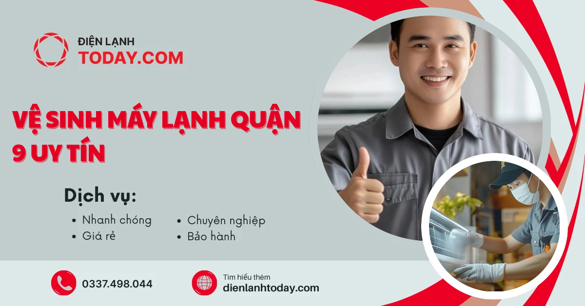 Vệ sinh máy lạnh quận 9 uy tín