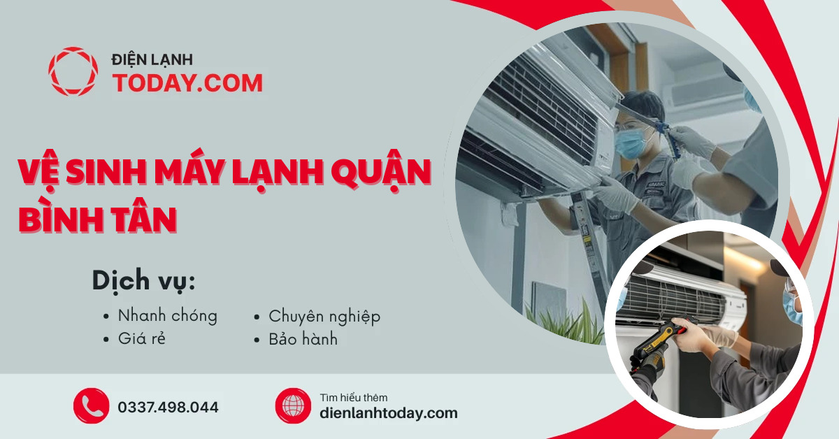 Vệ sinh máy lạnh quận Bình Tân